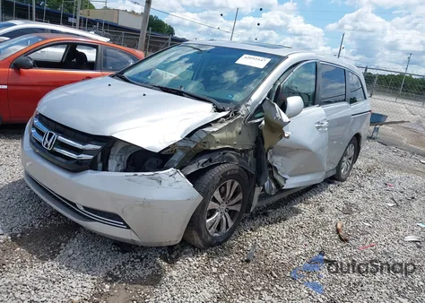 2014 Honda Odyssey Ex-L z USA, uszkodzony, nr VIN 5FNRL5H68EB027489